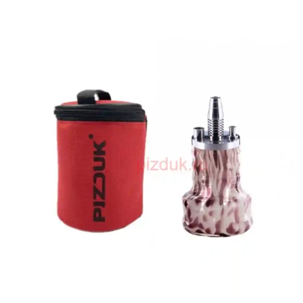 Кальян Pizduk Hookah (Красная сумка, бело-марганцевая колба)