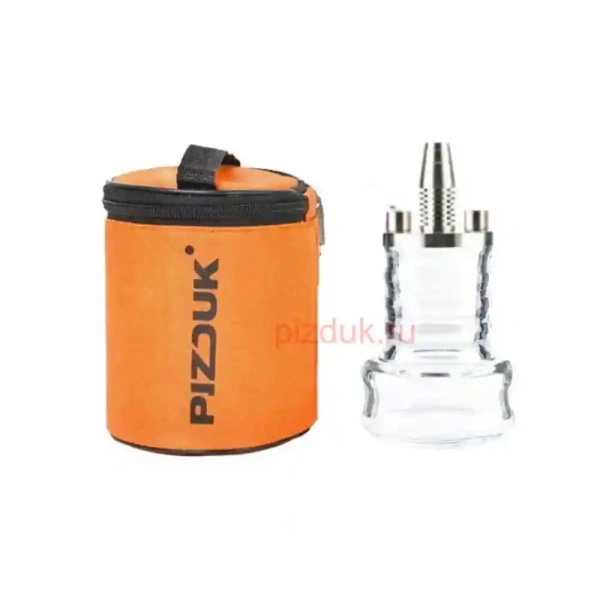 Кальян Pizduk Hookah (Оранжевая сумка, прозрачная колба)